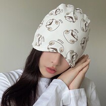 Printemps et automne cheveux mode épaisse chapeau de foulard beau chapeau femmes enceintes percée postrum sueur maternelle coton pur