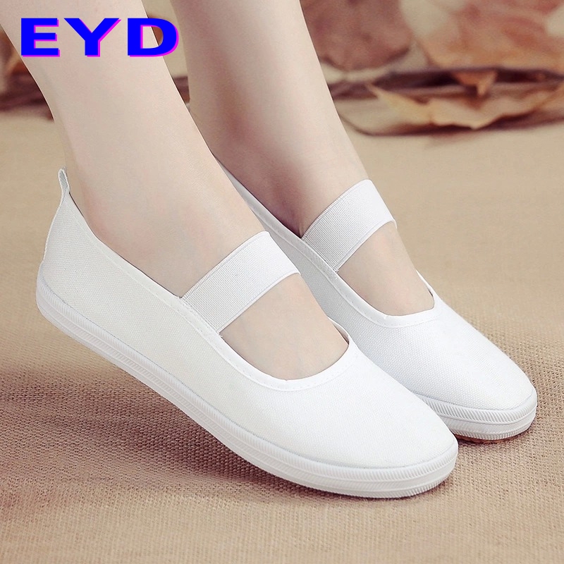 White Sneakers for Primary and Secondary School Students, White Tennis Shoes, Children's Performance Shoes, Pure White Performance Shoes, Casual Canvas Shoes, Dance Shoes