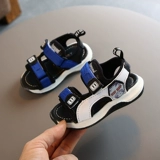 Детские сандалии, летние модные туфли для мальчиков, пляжная обувь, сезон 2021, мягкая подошва, в корейском стиле