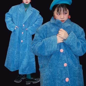 NOPMOB 限量版！重磅面料复古高级感长款羊羔毛加棉厚大衣外套女