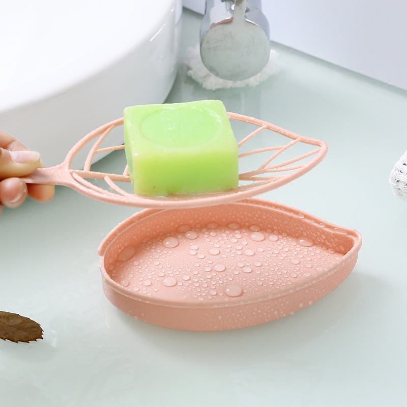 Soap Box Plastic Bathroom Drain Soap Rack Makeup Room Large Soap Nursery Soap Rack Soap Box Leaves Pleasable Filter