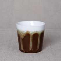 Flow glaze straight Cup kiln change Cup individual cup kung fu big tea cup ceramic tea cup Master Cup mun tea cup Master Cup