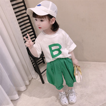 South Korean girls suit summer clothes 2022 new sports children foreign air children 1-year 3 old 3 female baby Xia and two sets