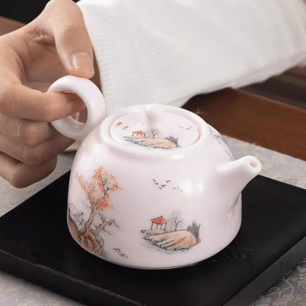 汝窑泡茶壶：古韵新风，茶香四溢的家居艺术品！🍵
