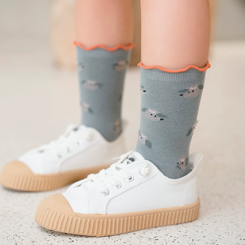 Детские гольфы, хлопковые носки для принцессы подходит для мужчин и женщин, средней длины