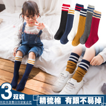 Autumn and winter thickened childrens stockings Boys middle tube big childrens football tide socks Baby pile socks 1-3-6-10 years old