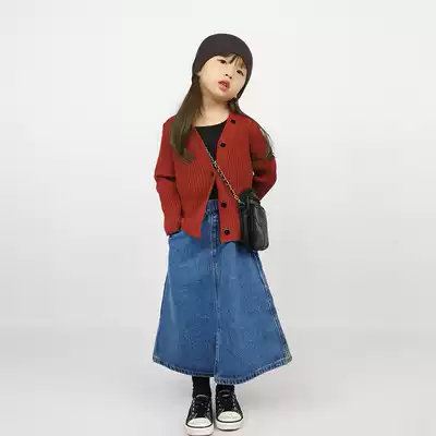 Douding adventure children's retro cardigan 2019 autumn and winter new boys and girls baby row foreign pie knitted sweater coat