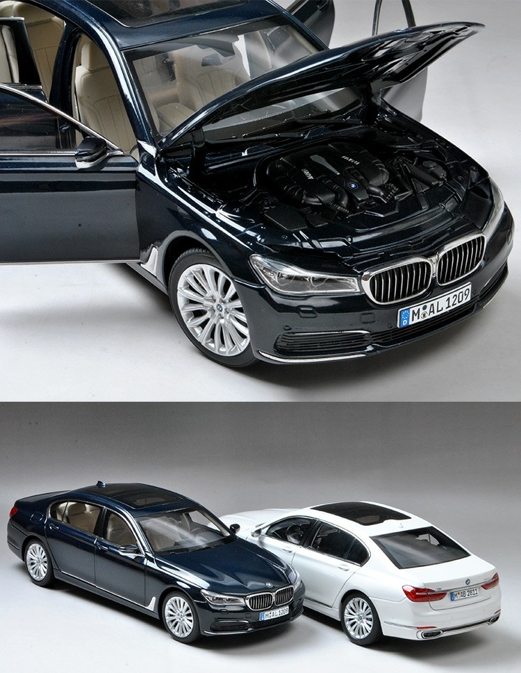 1/18 BMW All New 7 Series 750 Li 2017 Diecast Car Model Gifts Dark
