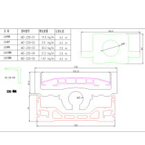 220 wide base aluminum profile linear module linear slide slider slider robotic aluminum