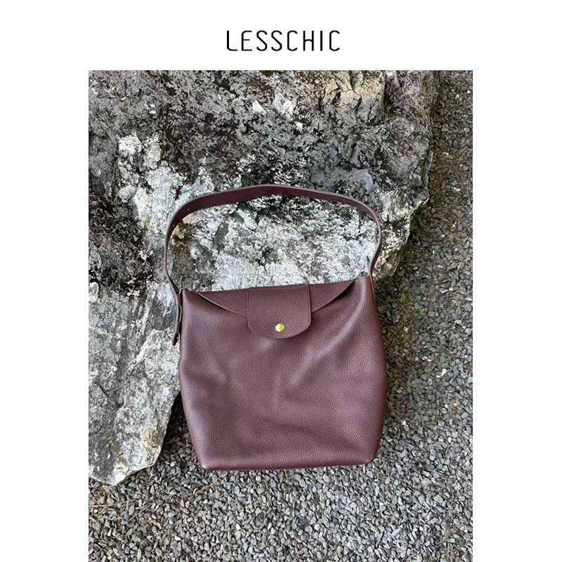 Lesschic【Lobster Bucket】Leather Versatile Shoulder Crossbody Bag Lesschic【Lobster Bucket】Leather Versatile Shoulder Crossbody Bag