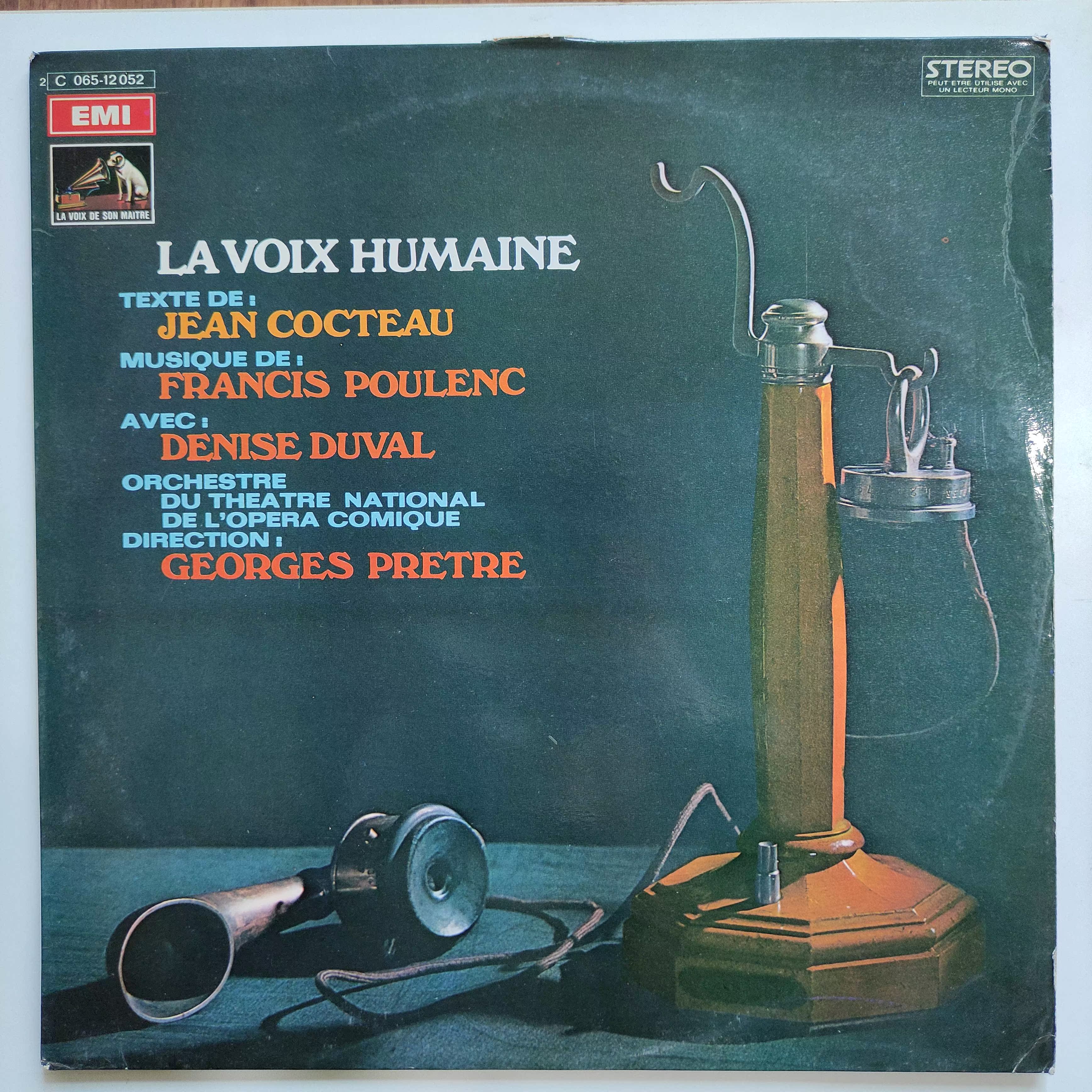 Human Voice Opera Platt Conducts Vinyl LP