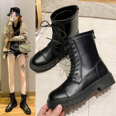 虹语儿防滑休闲马丁靴