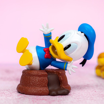 Donald Duck Pastry Series Blind Box Set of Tide Play net Red Cute Doll Car Toys Pair Gift