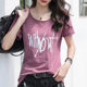 Short-sleeved t-shirt women's pure cotton summer 2024 new loose large size printed bamboo cotton half-sleeved t-shirt trendy