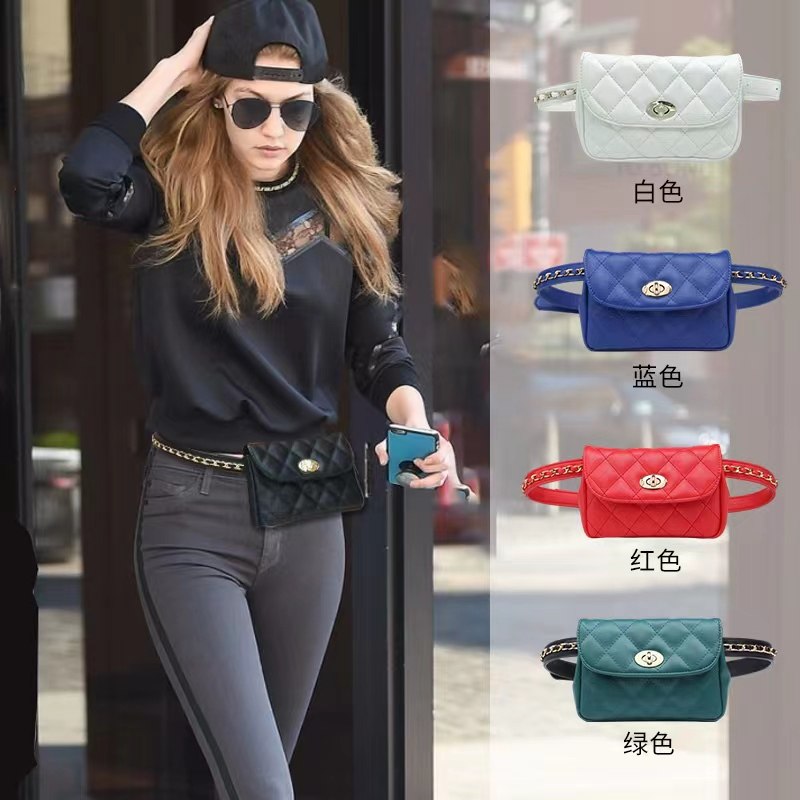 2115 * 2021 new leather purse strings Korean version Tidal Pack Women's Style Maguga Chain Bag Casual Fashion Mini Pocket