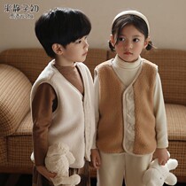 Childrens thermostat baby autumn and winter style inner wear for boys and girls outer thermal vest non-down 2023 new style