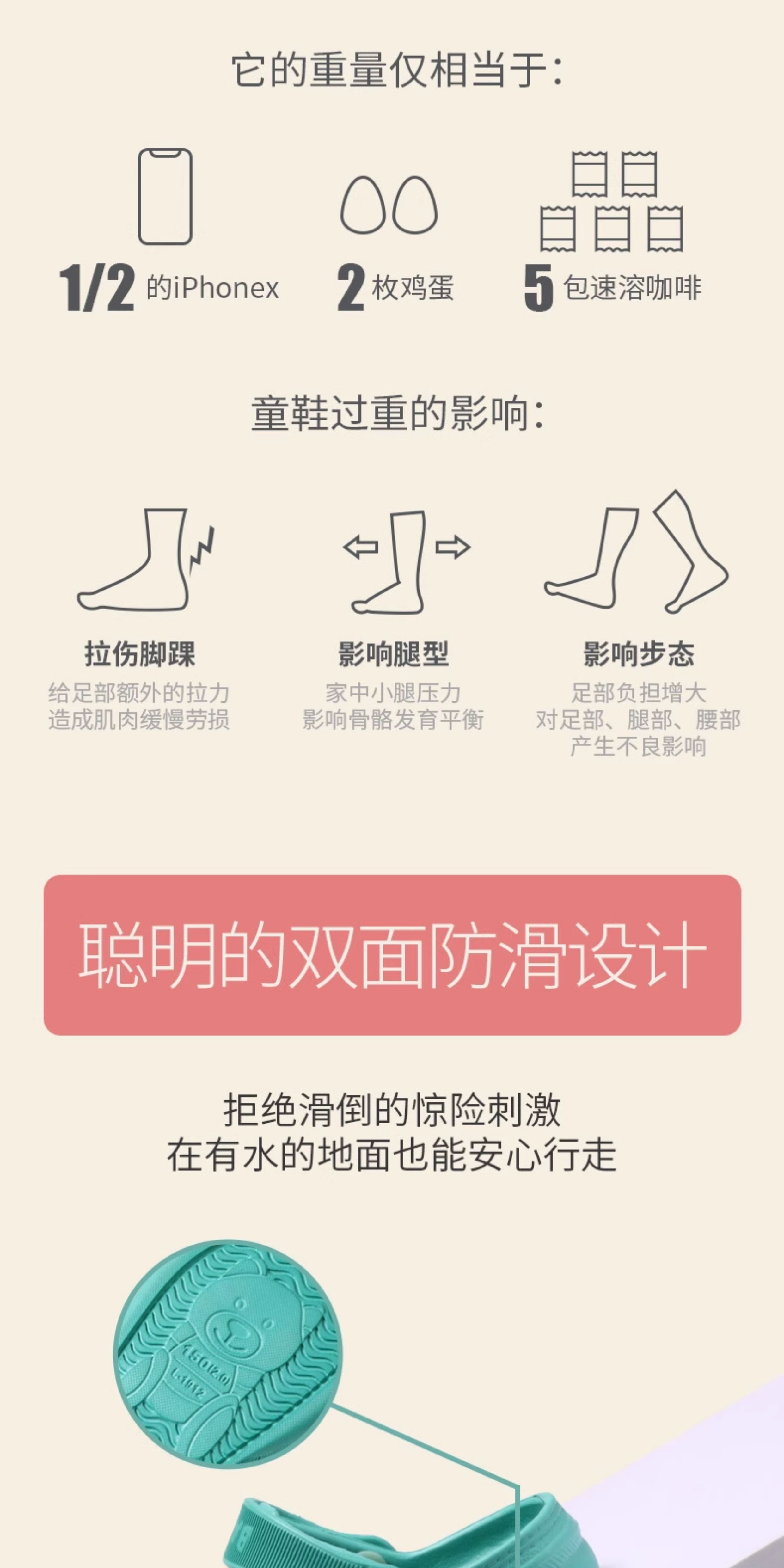 儿童拖鞋洞洞鞋夏季男童女童家居静音宝宝室内防滑小童小孩凉拖鞋 — 10