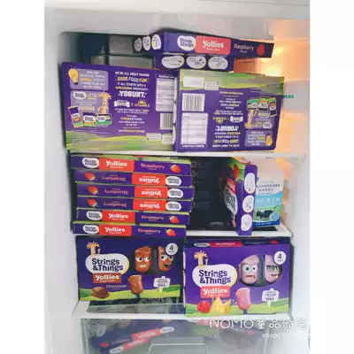 (Three boxes)British Yollies Baby Yogurt Sticks Children's High calcium yogurt cheese Sticks 4 packs