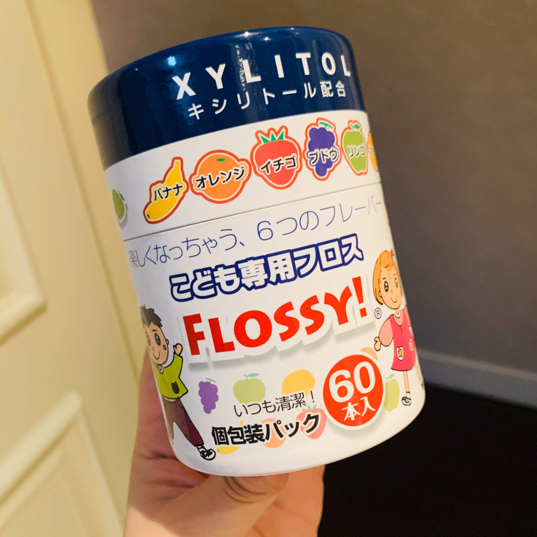 Toothbrushing partner | Japanese Flossy children floss 60 root for each independent packaged six fruit taste whole box