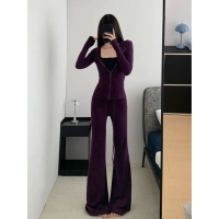 Темно-фиолетовый (слегка расклешенные брюки)