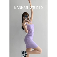 Сиреневая мини-юбка