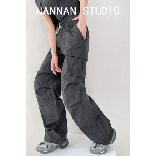 Быстросохнущие осенние штаны, свободный прямой крой