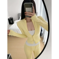 Желтый (верх с воротником-стойкой и капюшоном)