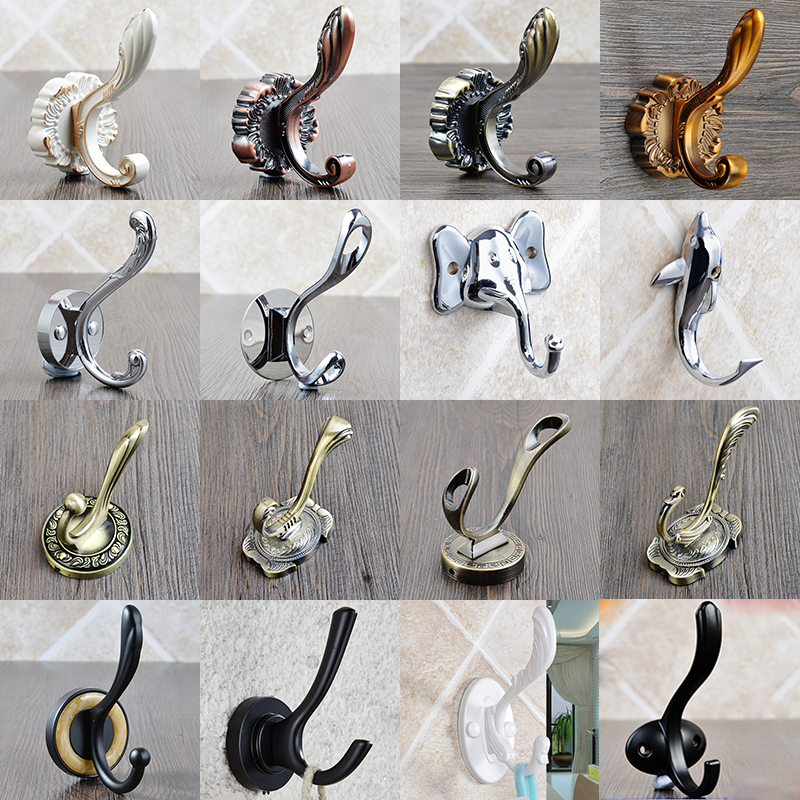 Eurostyle Hangover Hook Single Wardrobe Shoe Cabinet Towel Clothing Hook Wall-mounted Hood Hook Wall Hanger Single Hook Free Punch