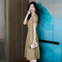 High-end light and luxurious dress Women Summer 2022 new this year pop up with a slim temperament French style feminine dress