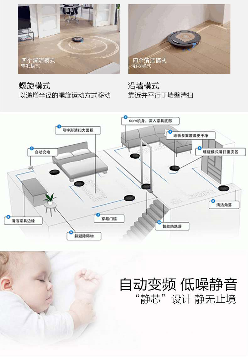 Robot quét nhà tự động FC8776 APP thông minh một máy hút nhỏ kê robot hút bụi lau nhà medion 19510
