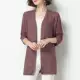 2020 mẹ mới mùa xuân và mùa hè quần áo lụa lụa dệt kim cardigan giữa thời trang trung niên và phụ nữ cao tuổi áo khoác mỏng - Quần áo của mẹ