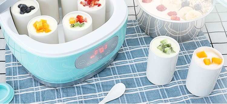 Máy làm sữa chua bí ngô nhỏ tự động công suất lớn gốm 8 cốc nhỏ tự chế lên máy làm sữa chua nhỏ - Sản xuất sữa chua 