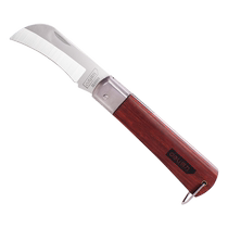 Deli Electricians Knife Wooden Handle Curved Blade Electricians Knife Multifunctional Wire Stripping Knife Folding Knife Special Stripping Knife Utility Knife
