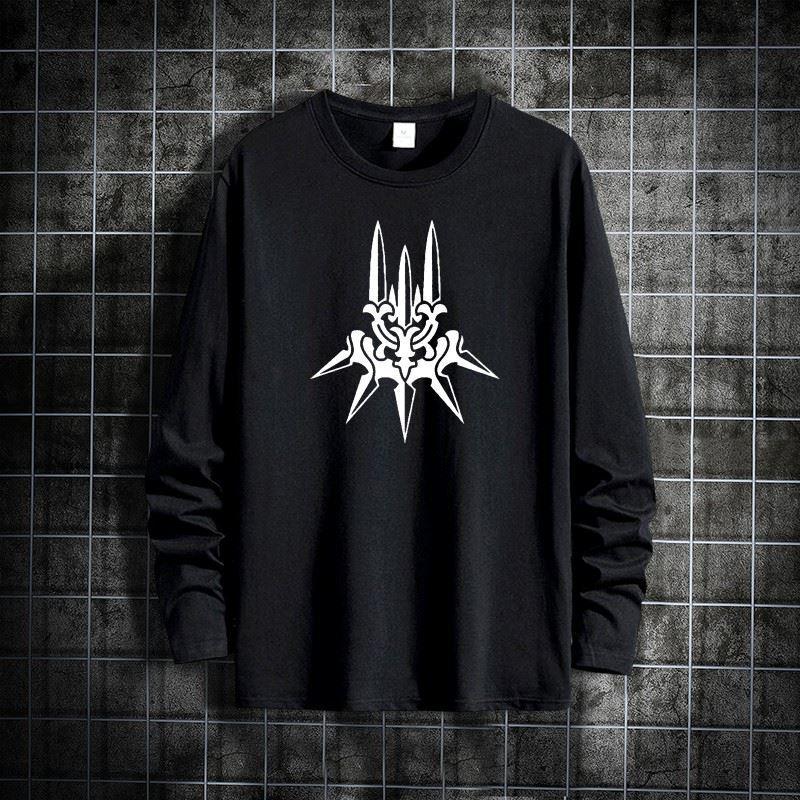 Nier: Automata Merchandise Cosplay Anime Two-Dimensional Style Long-Sleeve T-Shirt for Men and Women, Autumn Clothing, Round Neck Top
