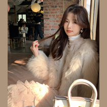 Haining rice soup family new winter 2022 small fur coat short genuine fox fur fur fur