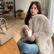 Haining rice soup house new winter 2022 fur padded fur coat women real fox fur fur