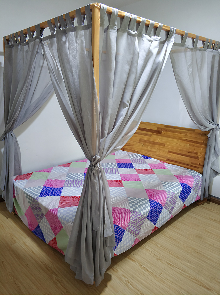 Tuỳ chỉnh bốn cột giường tán lớp vỏ Đông Nam gió Trung Quốc sạn theme American Inn rèm giường lưới tấm màn che manti - Bed Skirts & Valances rèm gỗ phòng ngủ