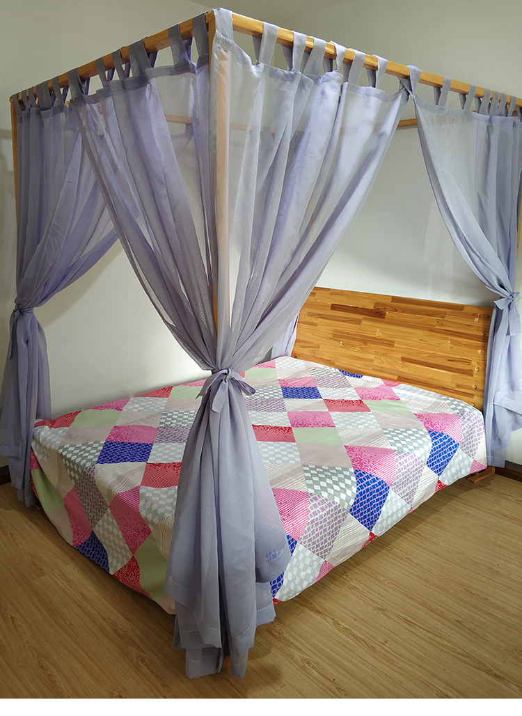 Tuỳ chỉnh bốn cột giường tán lớp vỏ Đông Nam gió Trung Quốc sạn theme American Inn rèm giường lưới tấm màn che manti - Bed Skirts & Valances rèm gỗ phòng ngủ