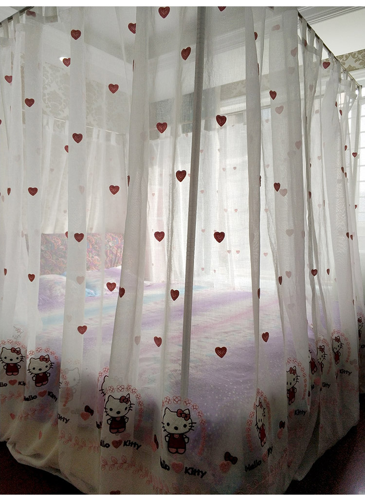 gió custom-made Đông Nam bốn cột giường tán lớp vỏ manti rèm cửa công chúa Triều Tiên giường cưới lãng mạn lanh muỗi ròng Shaman - Bed Skirts & Valances rèm quây giường