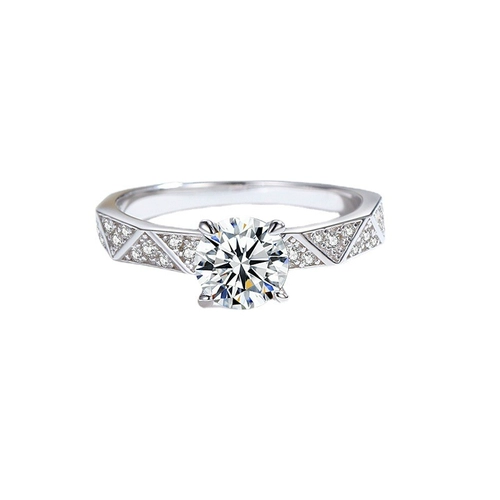 Небольшое дизайнерское модное универсальное обручальное кольцо, золото 18 карат, серебро 925 пробы