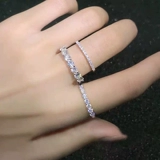 Обручальное кольцо для влюбленных, простой и элегантный дизайн, серебро 925 пробы, золото 750 пробы