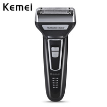 Kemei KM-6557 reciprocating rechargeable razor double head electric shaver mens razor razor razor
