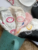(More than five pairs) Korea Dongdaemun Spot Summer Thin Cotton Womens Socks Boat Socks Three-dimensional Personalized Smiling Face Socks