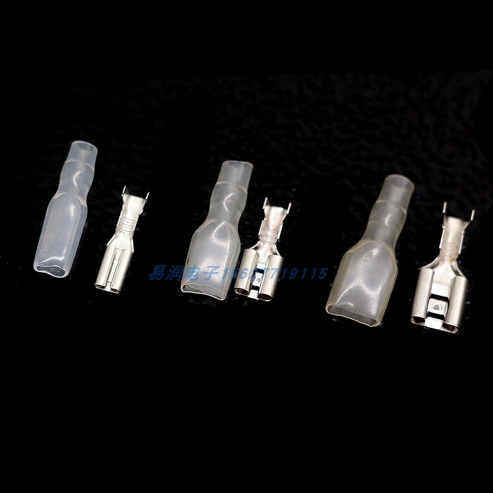 110 rubber sheets 187 terminal 250 micro spring wire connected protective sleeve Nylon 110 187 250