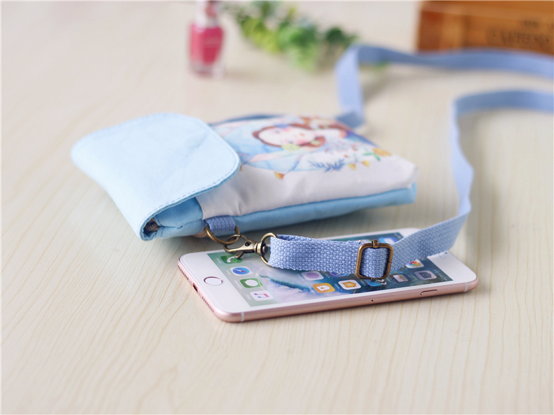 Mùa hè điện thoại di động túi nhỏ Messenger túi xách nữ treo cổ điện thoại di động túi vải ví tiền phiên bản Hàn Quốc của thủy triều hoang dã - Túi điện thoại túi đeo chéo mlb