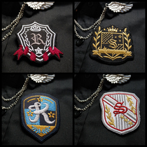 (Thorn original)Demon knight Orange Sakura high JK DK uniform original design cloth badge accessories