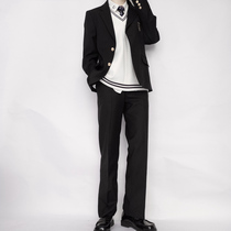 Thorn article St. Dehua College original Japanese jk dk uniform genuine black embroidered trousers pants for men and women