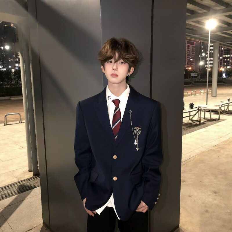 Dk uniform original college style suit top boys suit jacket graduation student suit