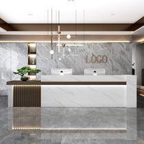 Minimalist modern cashiers light extravagant small clothing shop counter beauty salon bar desk company front desk reception desk custom-made
