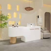 Minimalist modern light extravaganza Terrace Cashier Shop Small Counter Clothing Shop Beauty Salon Receptionist Desk Art